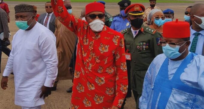 PHOTOS: Buhari visits Ebonyi for two-day working visit