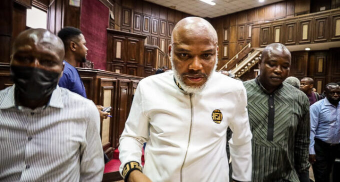 Court strikes out Kanu’s suit challenging secret trial of terrorism cases