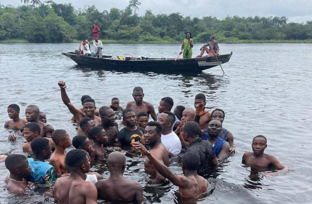 Sowore holds rally in river