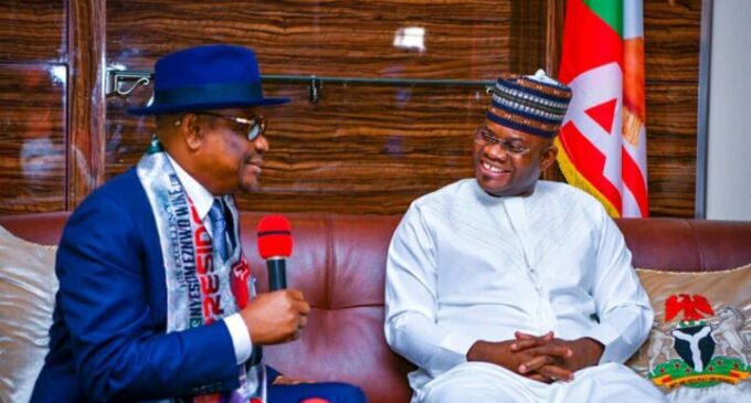 Wike visits Yahaya Bello, hails him for including youths in governance