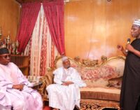 Amaechi visits Lamido of Adamawa, says he expects 100% votes from APC delegates