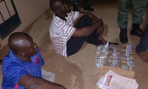 PHOTOS: ‘Coordinators’ of Adamawa guber hopeful arrested with cash
