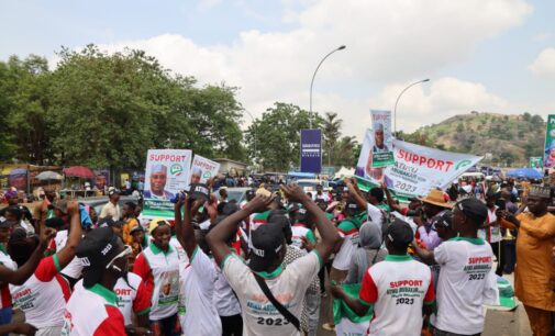PHOTOS: Delegates, supporters throng venue of PDP presidential primary