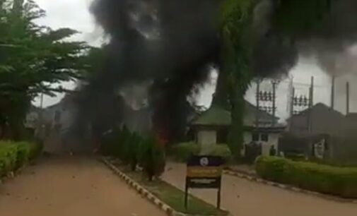 Abuja estate gatehouse burnt as riot breaks out over ‘accident involving okada riders’