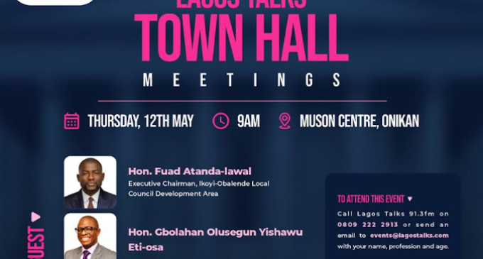 Lagos Talks to host town hall meeting on grassroots governance