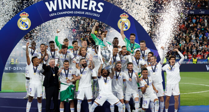 Real Madrid beat Liverpool to win record 14th Champions League title