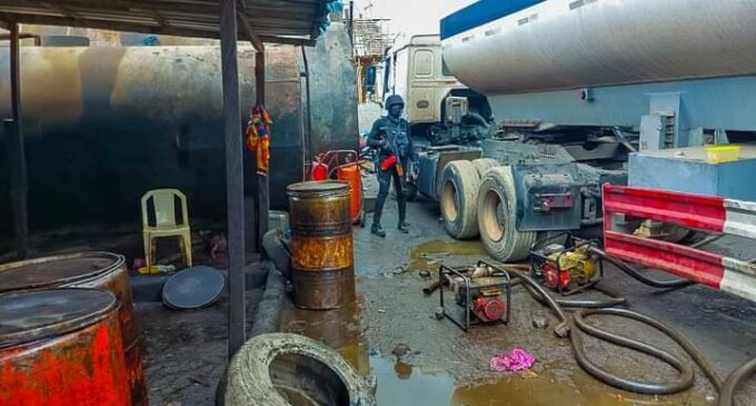 NSCDC arrests 19 persons, recover 81 trucks at ‘illegal oil storage site’ in Lagos