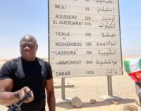 Tourist riding bike from London to Lagos says ‘I heard voices in Sahara desert’