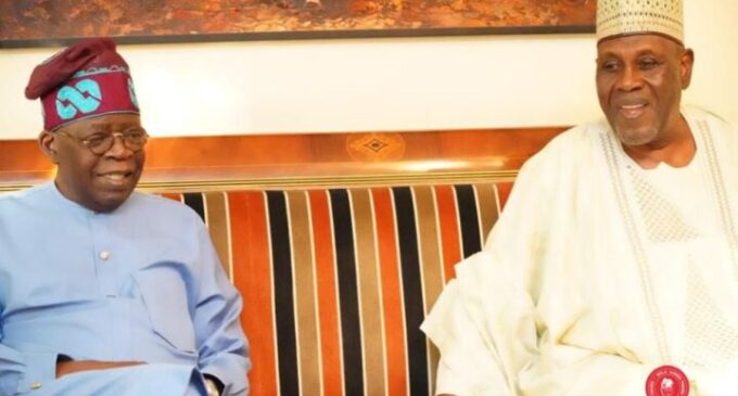 ‘Eyin lo kan’ — Babagana Kingibe tells Tinubu he’s next president