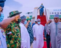 PHOTOS: Buhari arrives Abuja from Spain ahead of APC presidential primary