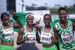 CAA 2022: Nigeria win gold in women's 4x100m race, discus throw