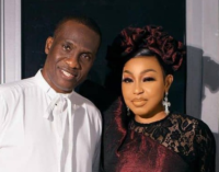 VIDEO: Rita Dominic, husband spotted at event — weeks after rumoured marital crisis