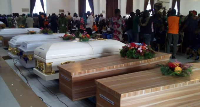 PHOTOS: Funeral of Owo attack victims begins amid tears