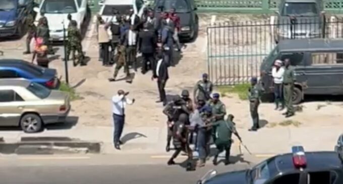 TRENDING VIDEO: Sanwo-Olu orders arrest of ‘military officer’ riding motorcycle against traffic