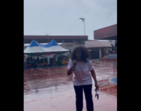 WATCH: Tacha charges Nigerians to get their PVC inside the rain