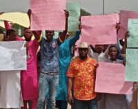 PHOTOS: Kano APC youths protest northern governors’ decision on zoning