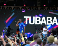 PHOTOS: 2Baba, Falz, Bella Shmurda call for ‘youth voter turnout’ at Lagos concert