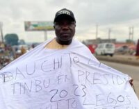 2023: Man treks from Bauchi to Lagos for Tinubu