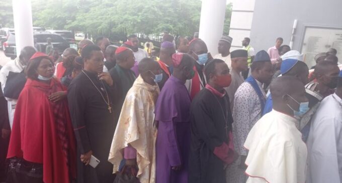 ‘Fake bishops’ — outrage as ‘clerics’ attend unveiling of Shettima as APC VP candidate