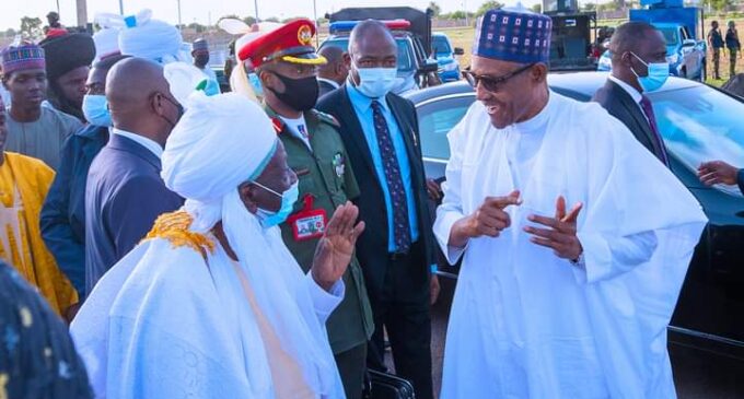 PHOTOS: Buhari arrives Daura for Eid celebration