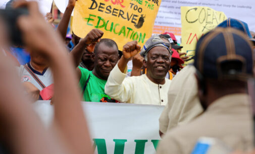 ASUU strike: Falana joins NLC protest, says ‘Buhari is tired’