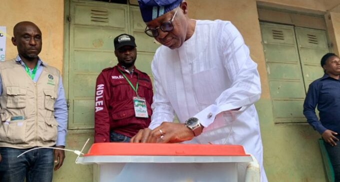 Osun election: I’ll be reelected, says Oyetola after voting