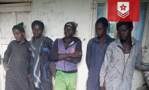 Five Boko Haram fighters surrender to troops in Borno
