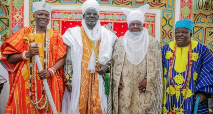 Osun monarch celebrates Buratai as ex-army chief is turbaned as ‘Garkuwan Keffi’