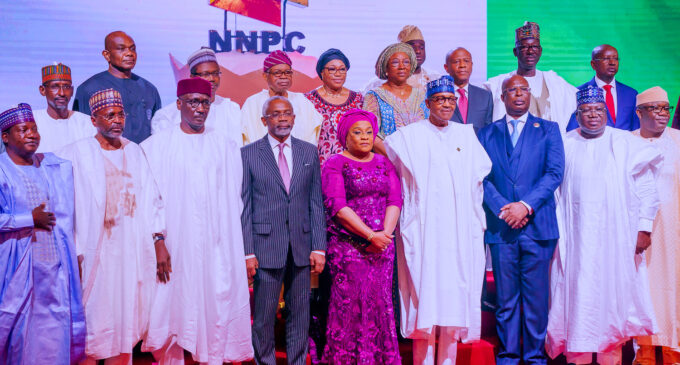 PHOTOS: Kyari, Sylva, Lawan present as Buhari unveils NNPC Limited