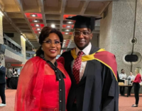 PHOTOS: Gbenga Daniel’s son Mayo bags master’s degree from UK varsity