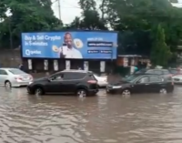 Five rescued, two missing as flood sweeps vehicles away in Lagos