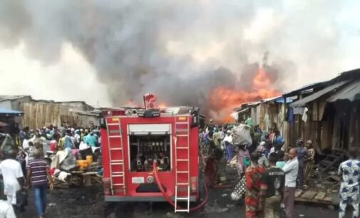 Shops destroyed as fire razes sawmill in Lagos