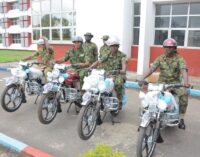 PHOTOS: Army gifts motorcycles to four soldiers for ‘outstanding conduct’