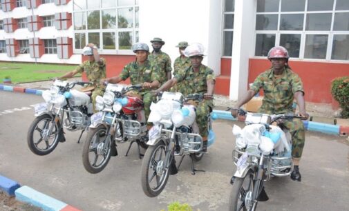 PHOTOS: Army gifts motorcycles to four soldiers for ‘outstanding conduct’