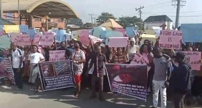 Ebube Agu won’t be disbanded, says Abia as residents protest against security outfit