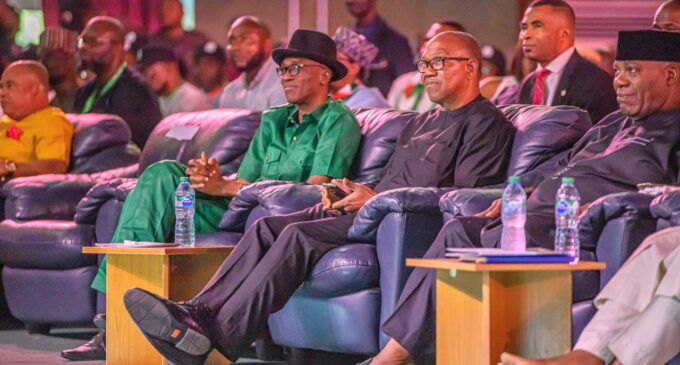 PHOTOS: Peter Obi, Doyin Okupe present as Labour Party holds summit in Abuja