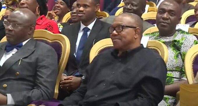 TRENDING VIDEO: Peter Obi attends RCCG convention — first time ever