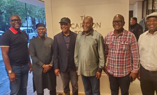 PHOTOS: Atiku meets Wike in London for fresh round of fence-mending talks