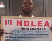 NDLEA arrests Lagos airport cleaner ‘who leads drug syndicate’