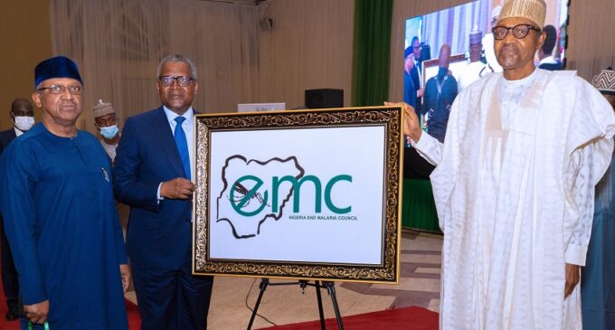 PHOTOS: Dangote named chair as Buhari inaugurates Nigeria End Malaria Council