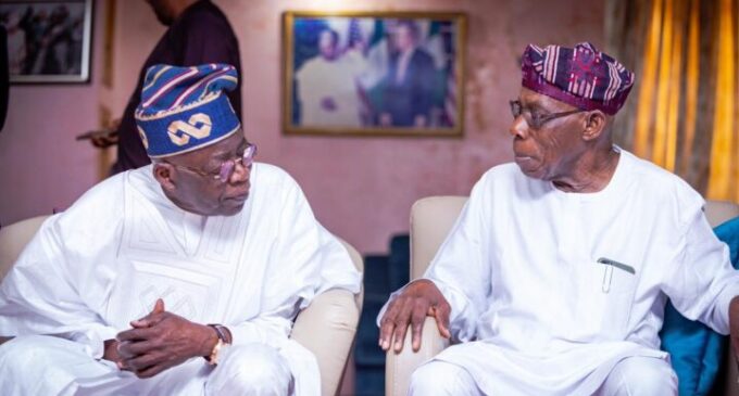 Our meeting more brotherly than political, Obasanjo tells Tinubu’s supporters