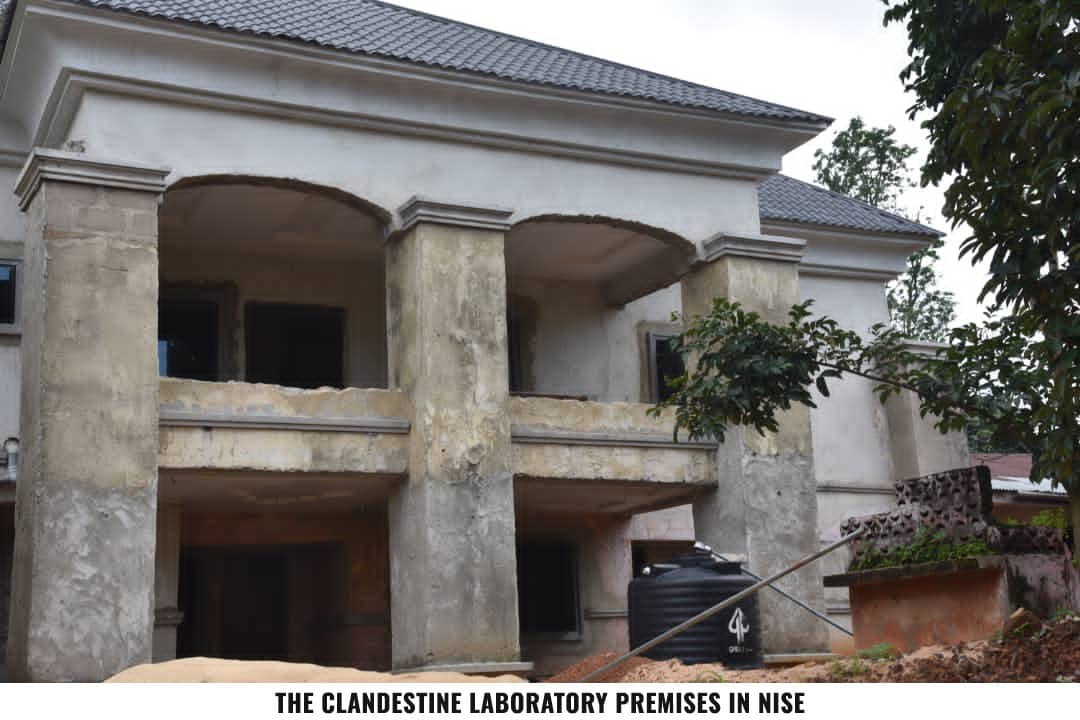 Methamphetamine laboratory Lagos