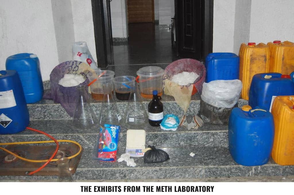 Methamphetamine laboratory Lagos