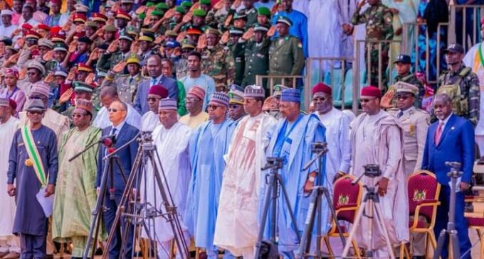 PHOTOS: Niger Republic honours Dangote, Abdul Samad Rabiu, Matawalle, Badaru