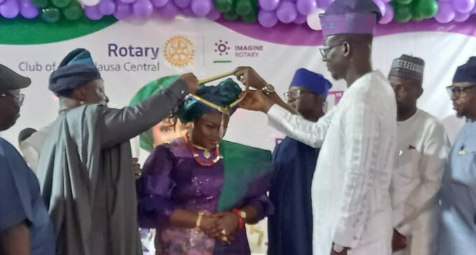 Rotary Club of Ikeja-Alausa central installs Adebukunola Soile-Balogun as president