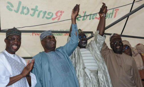 PHOTOS: Atiku, Okowa, Tambuwal present as Shekarau returns to PDP