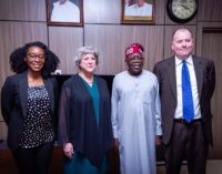 PHOTOS: Tinubu hosts US ambassador, deputy chief of mission in Abuja