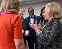 PHOTOS: Akinwumi Adesina, Okonjo-Iweala, Hillary Clinton at roundtable in New York