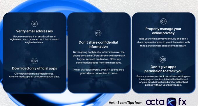 OctaFX provides anti-scam tips for forex traders