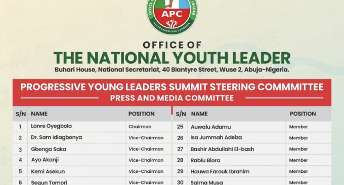 APC youth leader, deputy clash over ‘Yoruba-dominated’ summit list